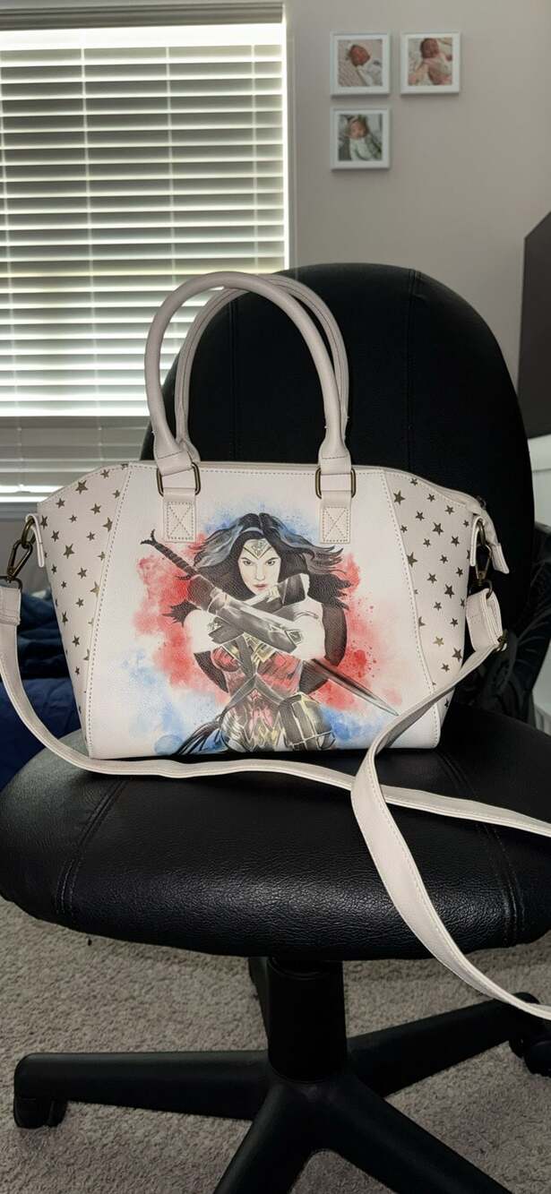 Loungefly DC Comics Wonder Woman Watercolor Satchel Crossbody Bag